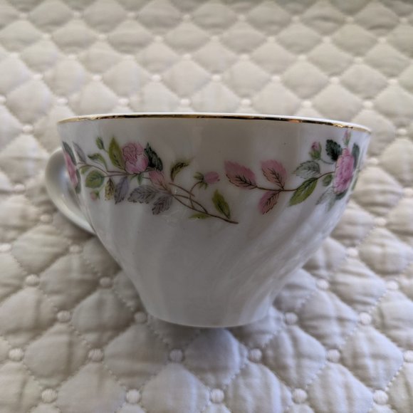 Regency Rose Tea Cup, Saucer Dessert Plate by Creative Fine China - Picture 8 of 12